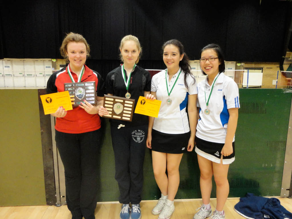 U18 GD main R/up Ying Cen Tee/Laura Monk Winners Cayleigh Bambrick/Isabel Hatt