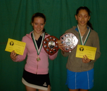 U15 Girls Doubles Winners - Hannah McClaren/Kirsty Southey