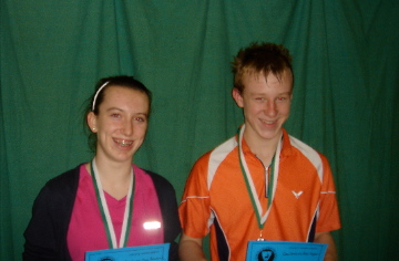 U15 Mixed Doubles Runners Up - Conor Bambrick/Alex English